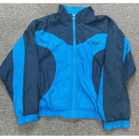 Reebok Other - EUC! Vintage Reebok Blue Colorblock Unisex Track‎ Jacket - Size M